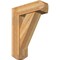Ekena Millwork Traditional Craftsman Rough Sawn Bracket w/ Offset Brace, Western Red Cedar, 8"W x 24"D x 32"H BKT0806X24X32TRA04RWR - alternate 1